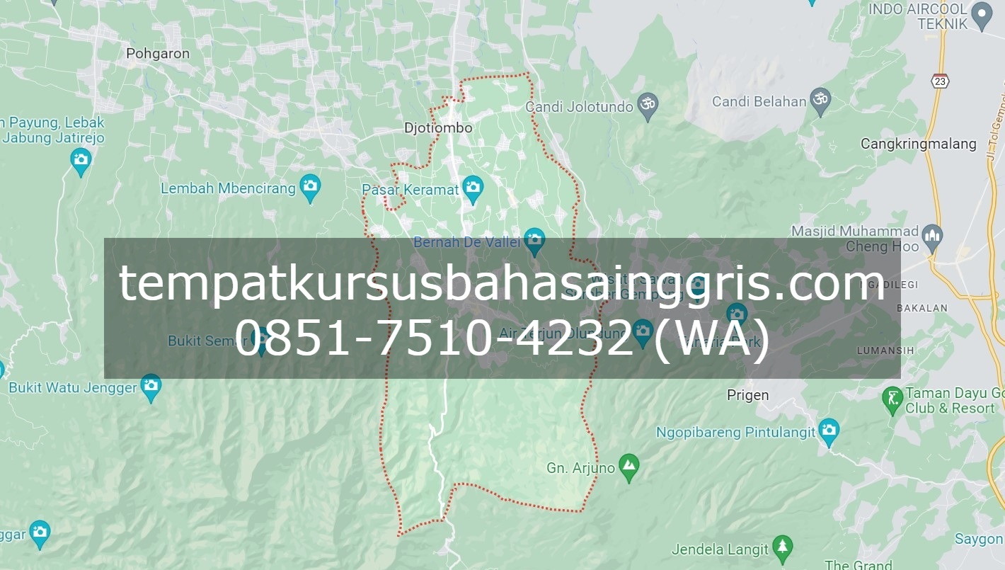 Les Bahasa Inggris di Pacet Mojokerto, Bimbingan Belajar (Bimbel) Bahasa Inggris Pacet Mojokerto, Privat Bahasa Inggris Pacet Mojokerto