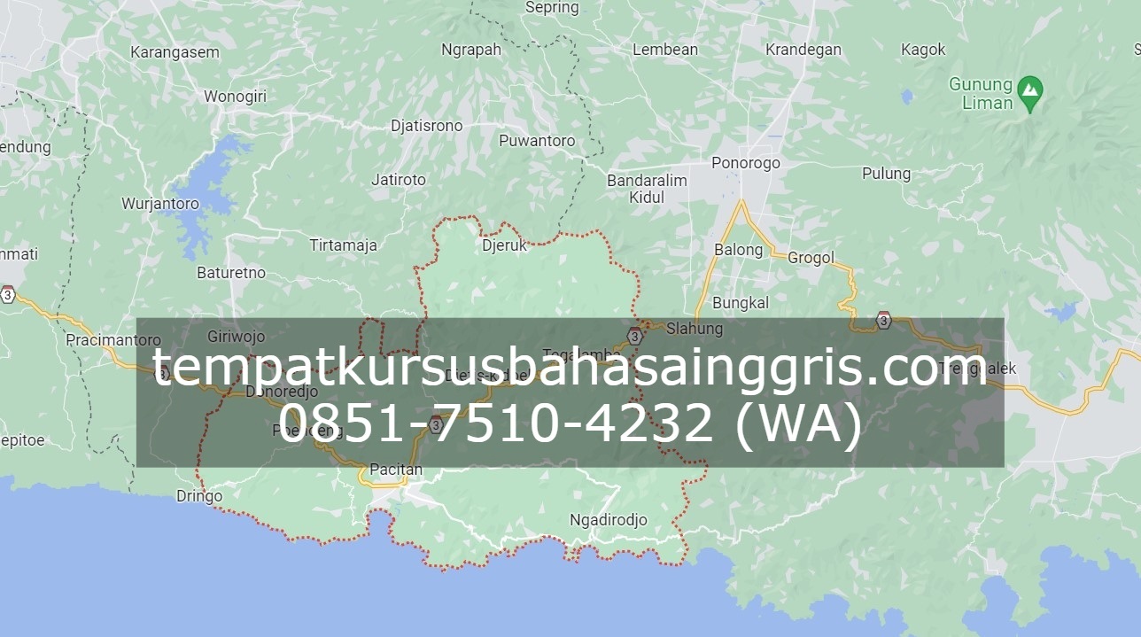 Les Bahasa Inggris di Pacitan, Bimbingan Belajar (Bimbel) Bahasa Inggris Pacitan, Privat Bahasa Inggris Pacitan
