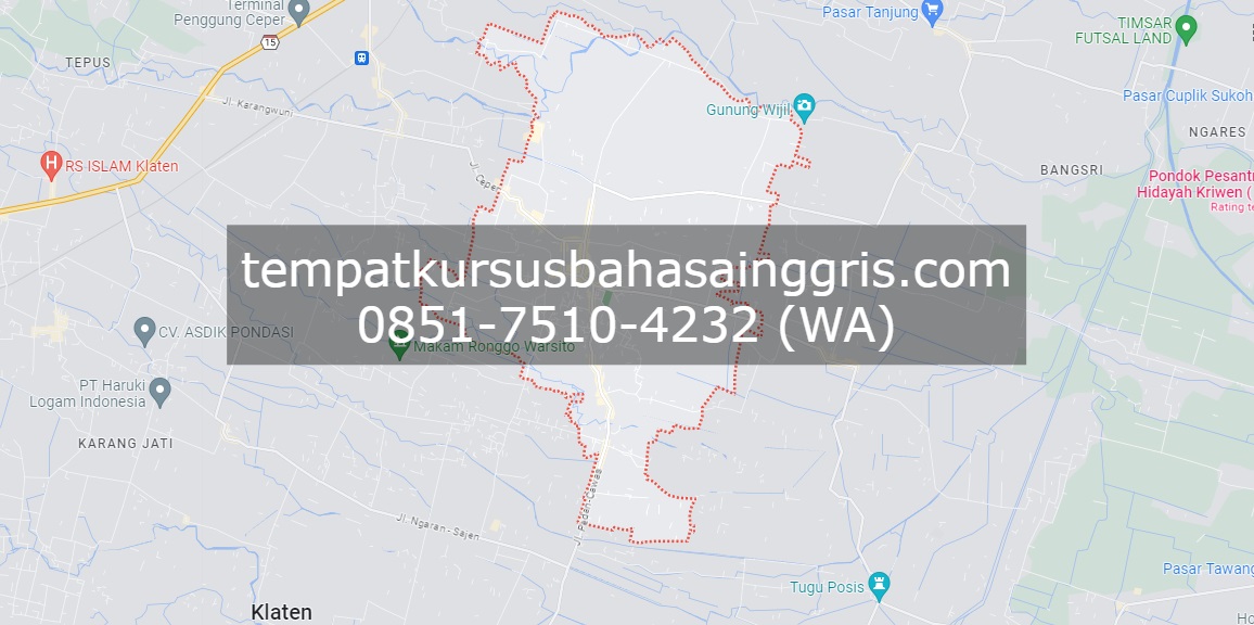 Les Bahasa Inggris di Pedan Klaten, Bimbingan Belajar (Bimbel) Bahasa Inggris Pedan Klaten, Privat Bahasa Inggris Pedan Klaten