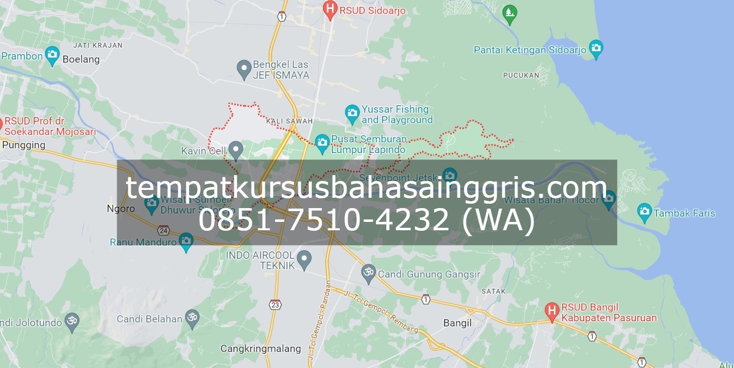 Les Bahasa Inggris di Porong Sidoarjo, Bimbingan Belajar (Bimbel) Bahasa Inggris Porong Sidoarjo, Privat Bahasa Inggris Porong Sidoarjo