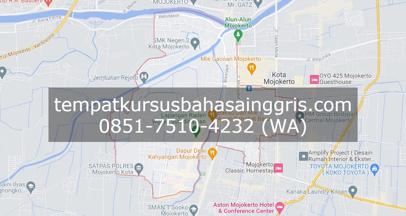 Les Bahasa Inggris di Prajurit Kulon Mojokerto, Bimbingan Belajar (Bimbel) Bahasa Inggris Prajurit Kulon Mojokerto, Privat Bahasa Inggris Prajurit Kulon Mojokerto