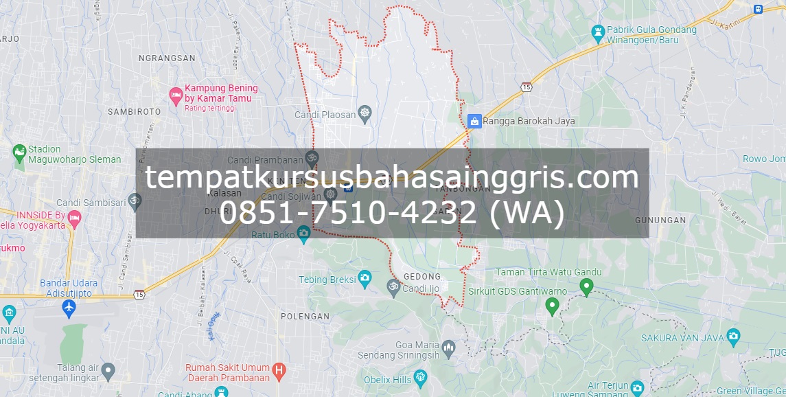 Les Bahasa Inggris di Prambanan Klaten, Bimbingan Belajar (Bimbel) Bahasa Inggris Prambanan Klaten, Privat Bahasa Inggris Prambanan Klaten