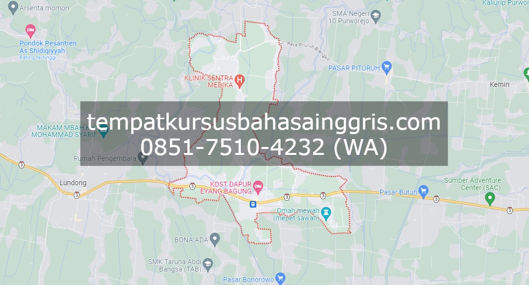 Les Bahasa Inggris di Prembun Kebumen, Bimbingan Belajar (Bimbel) Bahasa Inggris Prembun Kebumen, Privat Bahasa Inggris Prembun Kebumen