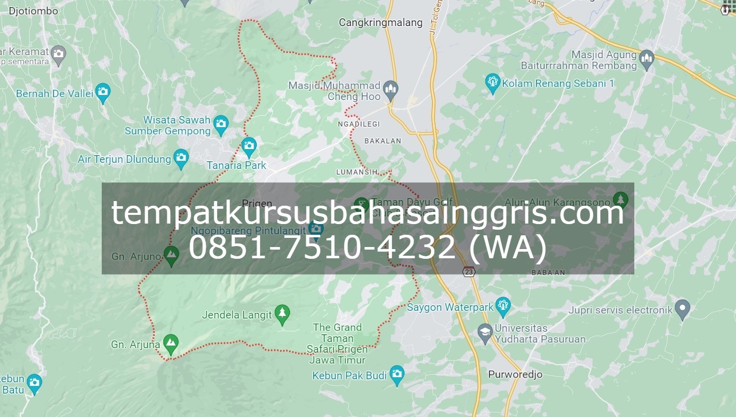 Les Bahasa Inggris di Prigen Pasuruan, Bimbingan Belajar (Bimbel) Bahasa Inggris Prigen Pasuruan, Privat Bahasa Inggris Prigen Pasuruan
