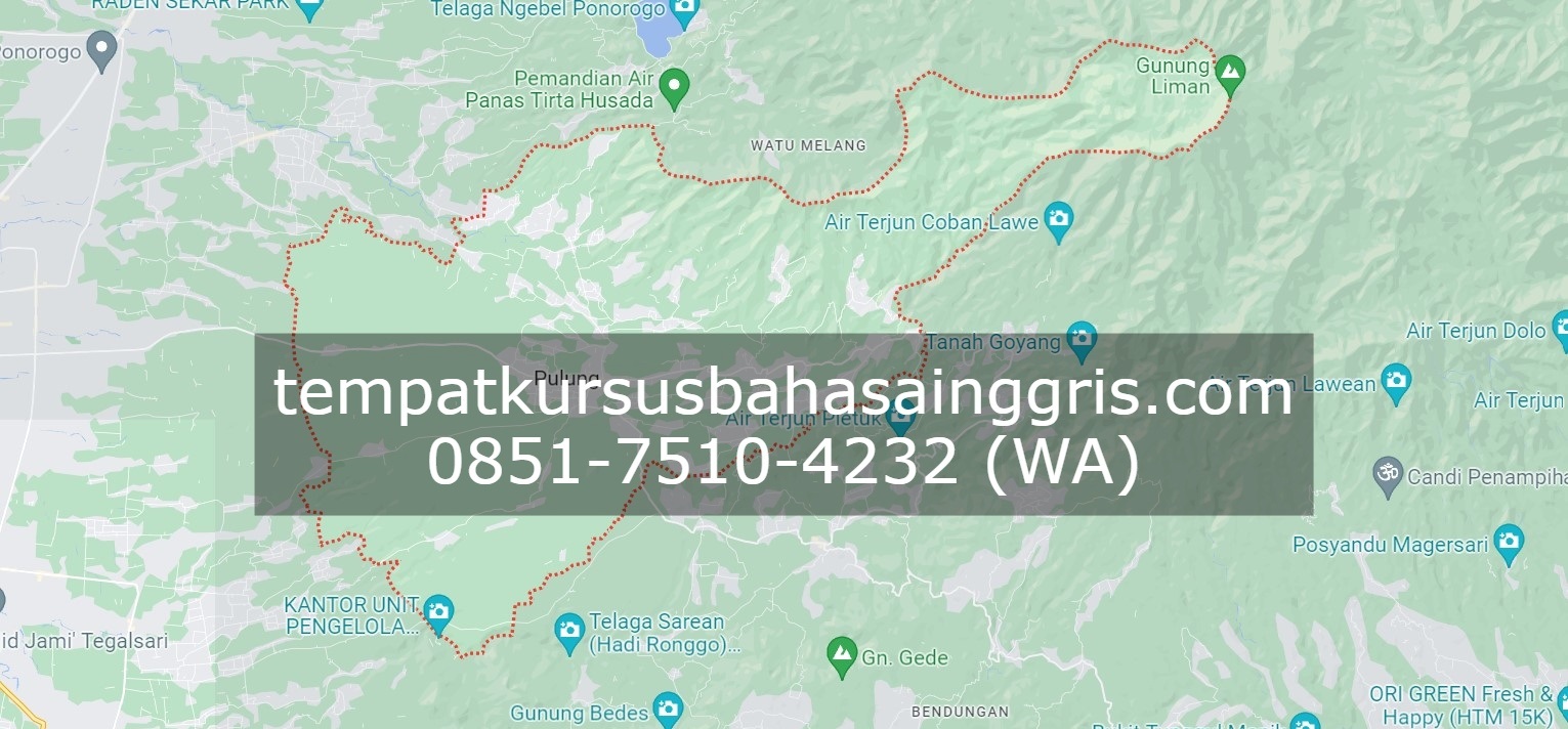 Les Bahasa Inggris di Pulung Ponorogo, Bimbingan Belajar (Bimbel) Bahasa Inggris Pulung Ponorogo, Privat Bahasa Inggris Pulung Ponorogo