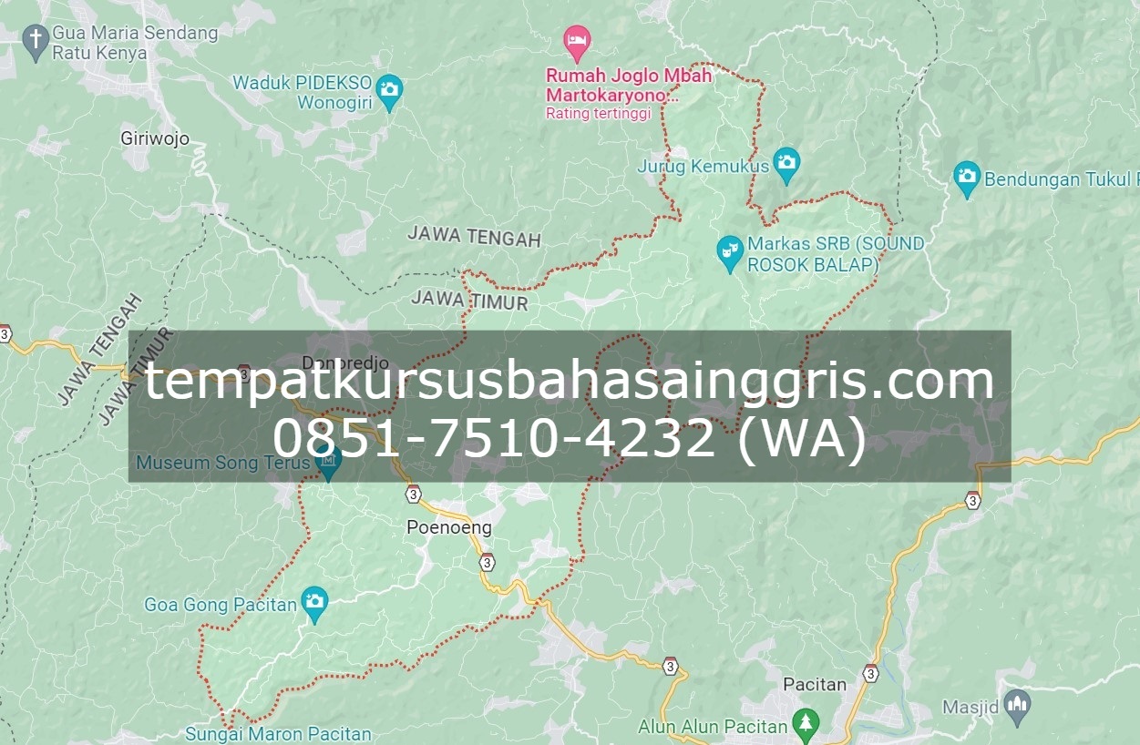 Les Bahasa Inggris di Punung Pacitan, Bimbingan Belajar (Bimbel) Bahasa Inggris Punung Pacitan, Privat Bahasa Inggris Punung Pacitan