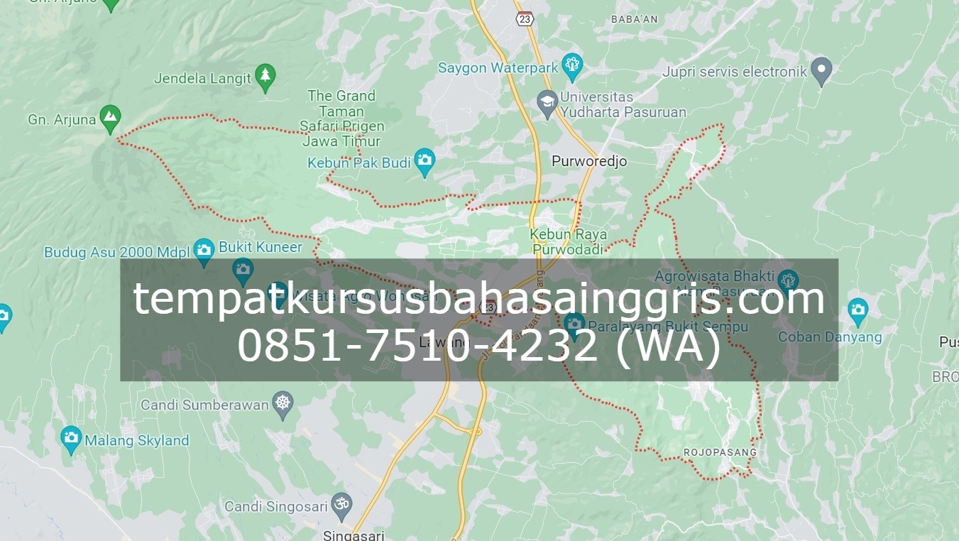 Les Bahasa Inggris di Purwodadi Pasuruan, Bimbingan Belajar (Bimbel) Bahasa Inggris Purwodadi Pasuruan, Privat Bahasa Inggris Purwodadi Pasuruan