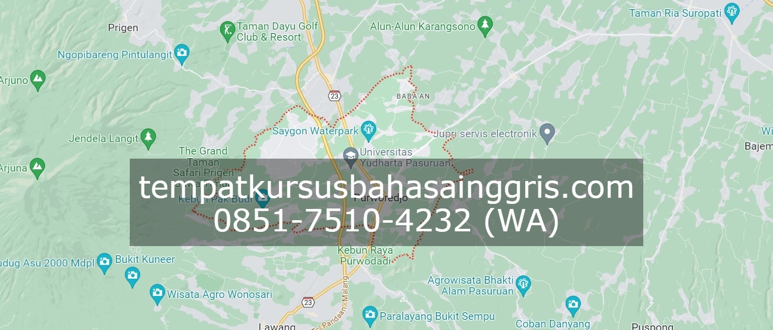 Les Bahasa Inggris di Purwosari Pasuruan, Bimbingan Belajar (Bimbel) Bahasa Inggris Purwosari Pasuruan, Privat Bahasa Inggris Purwosari Pasuruan