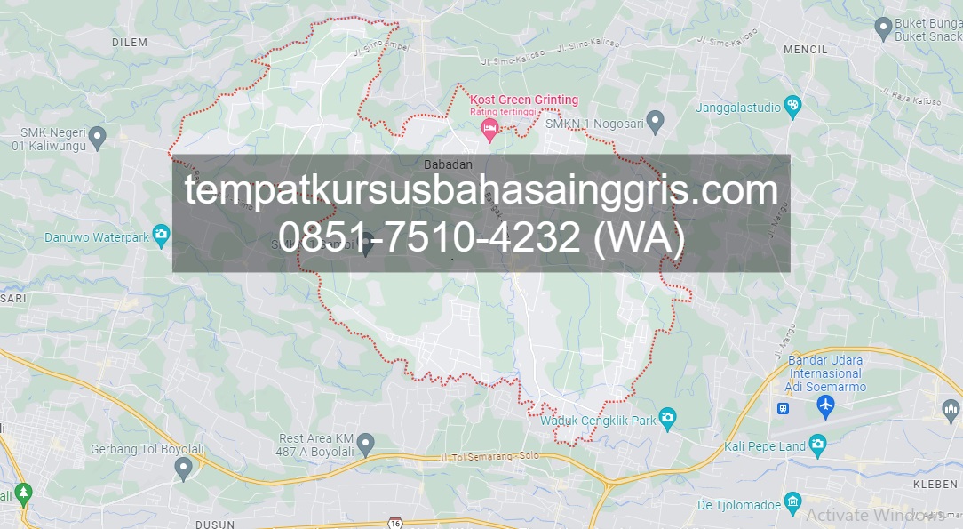Les Bahasa Inggris di Sambi Boyolali, Bimbingan Belajar (Bimbel) Bahasa Inggris Sambi Boyolali, Privat Bahasa Inggris Sambi Boyolali