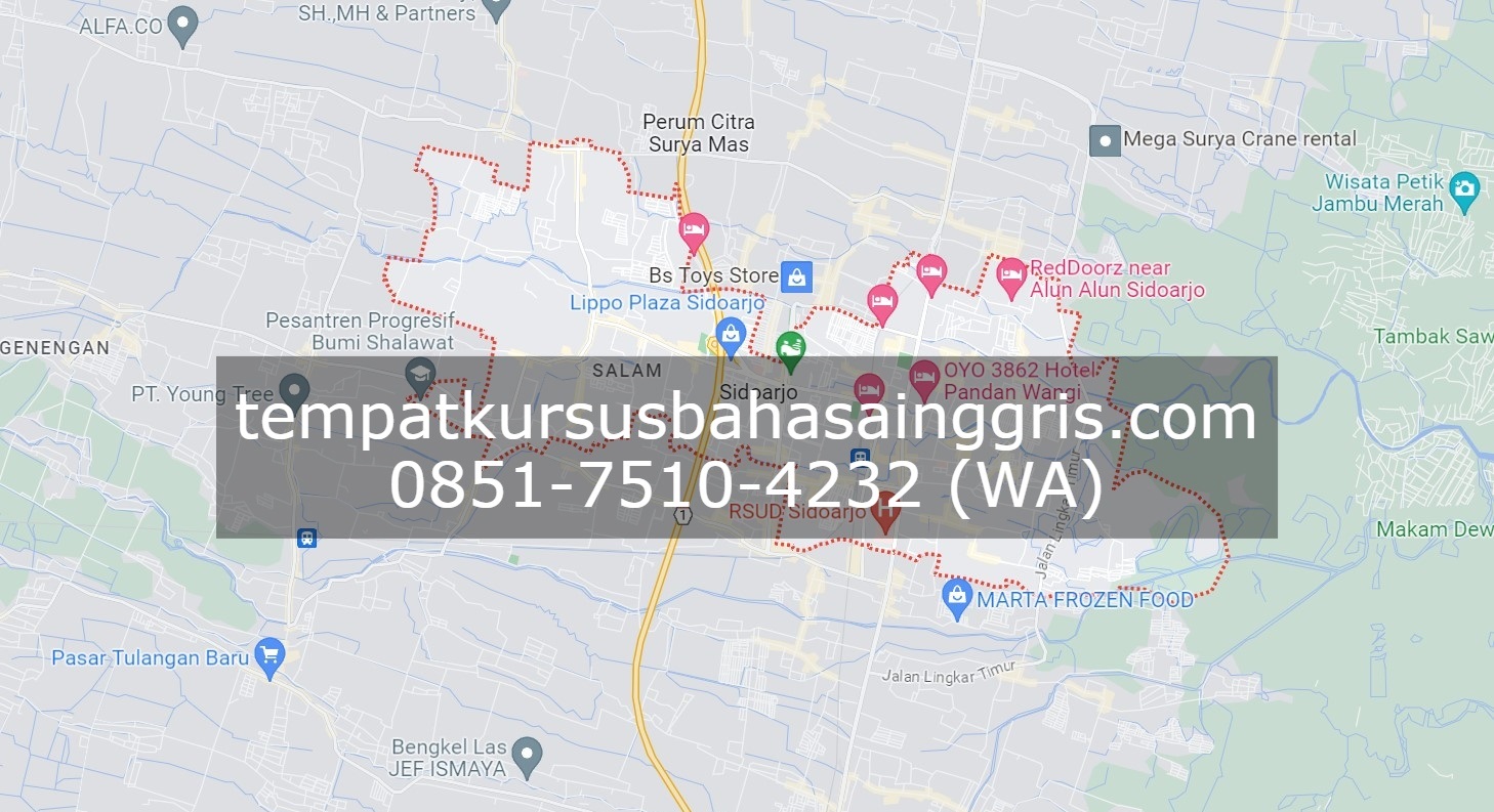 Les Bahasa Inggris di Sidoarjo, Bimbingan Belajar (Bimbel) Bahasa Inggris Sidoarjo, Privat Bahasa Inggris Sidoarjo