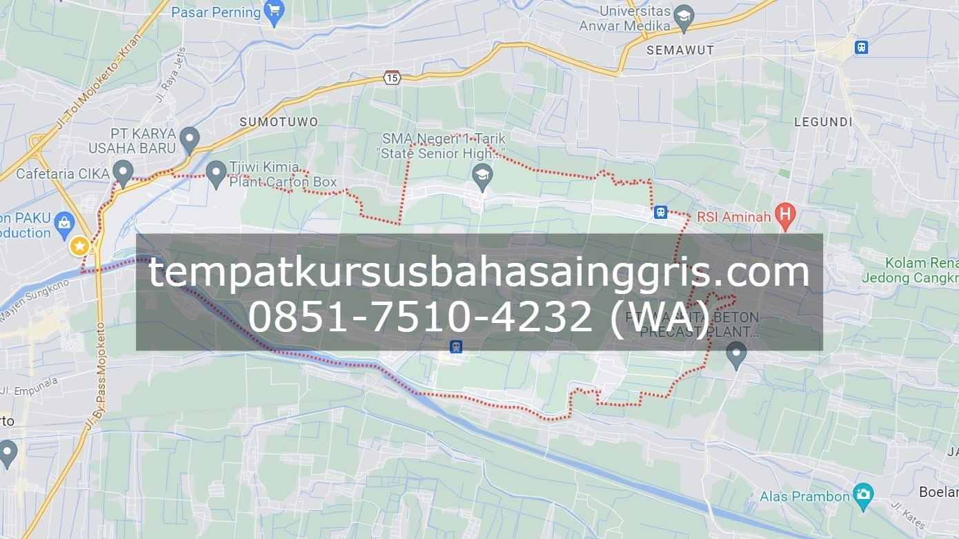 Les Bahasa Inggris di Tarik Sidoarjo, Bimbingan Belajar (Bimbel) Bahasa Inggris Tarik Sidoarjo, Privat Bahasa Inggris Tarik Sidoarjo