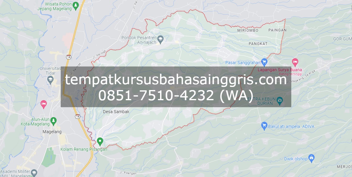 Les Bahasa Inggris di Tegalrejo Magelang, Bimbingan Belajar (Bimbel) Bahasa Inggris Tegalrejo Magelang, Privat Bahasa Inggris Tegalrejo Magelang
