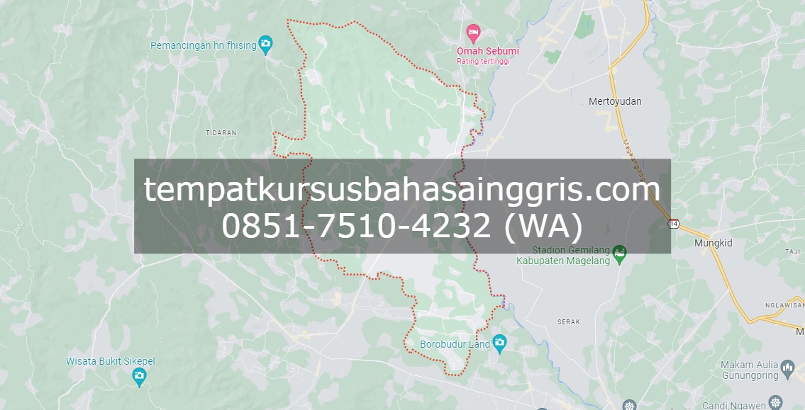 Les Bahasa Inggris di Tempuran Magelang, Bimbingan Belajar (Bimbel) Bahasa Inggris Tempuran Magelang, Privat Bahasa Inggris Tempuran Magelang
