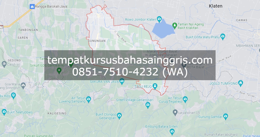 Les Bahasa Inggris di Wedi Klaten, Bimbingan Belajar (Bimbel) Bahasa Inggris Wedi Klaten, Privat Bahasa Inggris Wedi Klaten