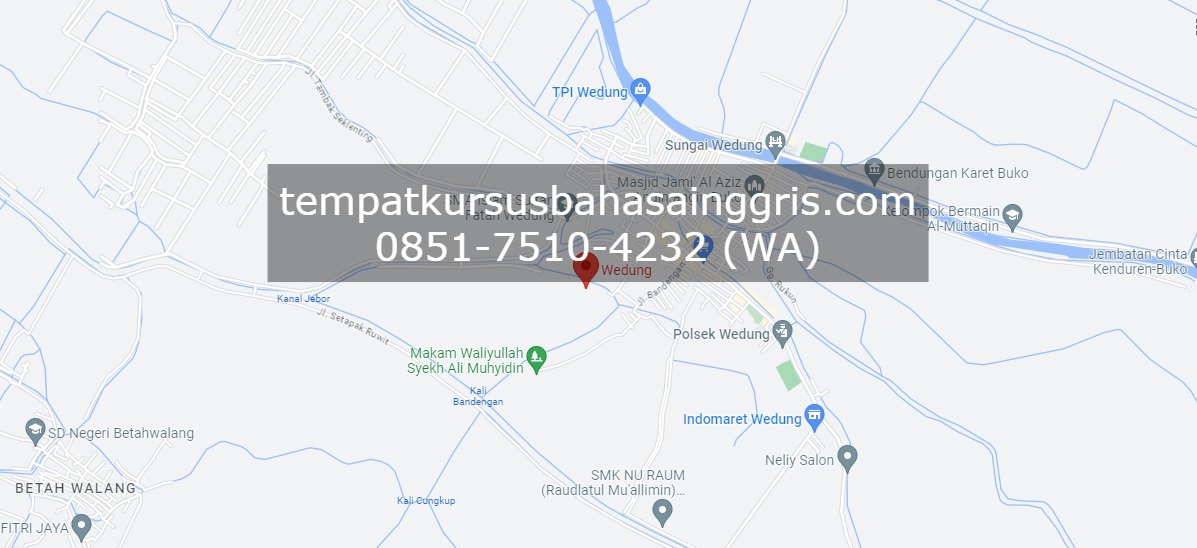 Les Bahasa Inggris di Wedung Demak, Bimbingan Belajar (Bimbel) Bahasa Inggris Wedung Demak, Privat Bahasa Inggris Wedung Demak