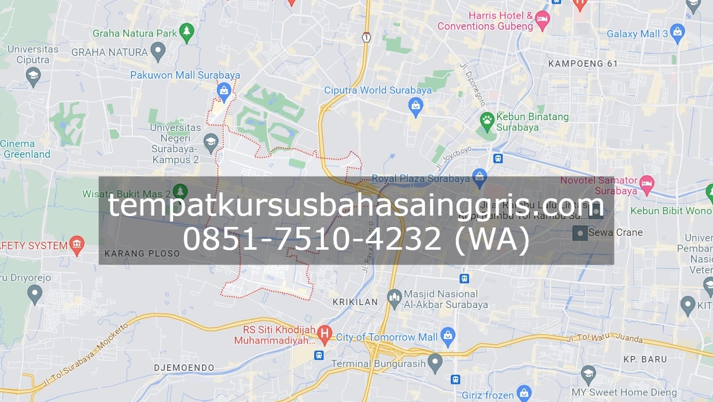Les Bahasa Inggris di Wiyung Surabaya, Bimbingan Belajar (Bimbel) Bahasa Inggris Wiyung Surabaya, Privat Bahasa Inggris Wiyung Surabaya
