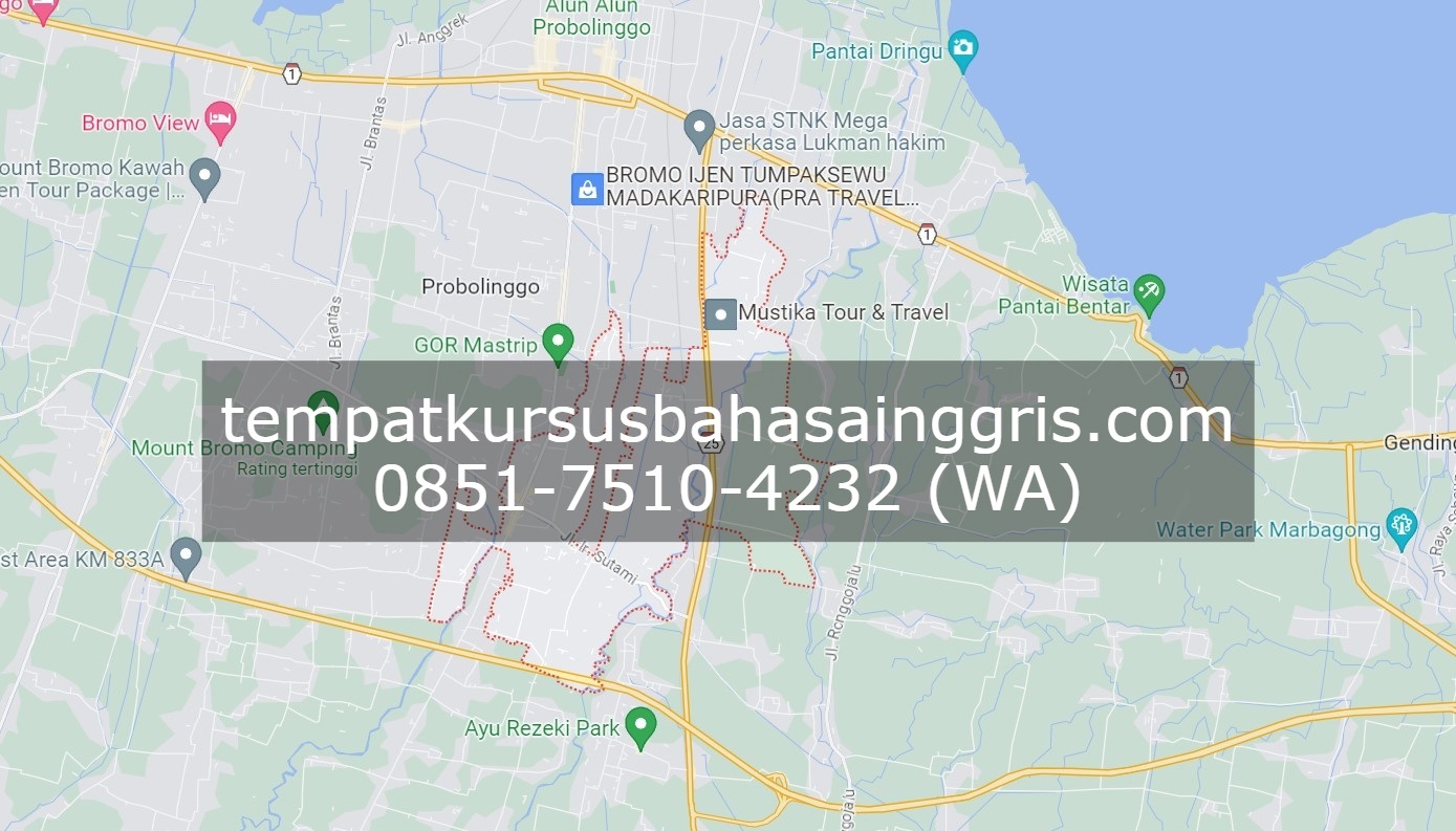 Les Bahasa Inggris di Wonoasih Probolinggo, Bimbingan Belajar (Bimbel) Bahasa Inggris Wonoasih Probolinggo, Privat Bahasa Inggris Wonoasih Probolinggo