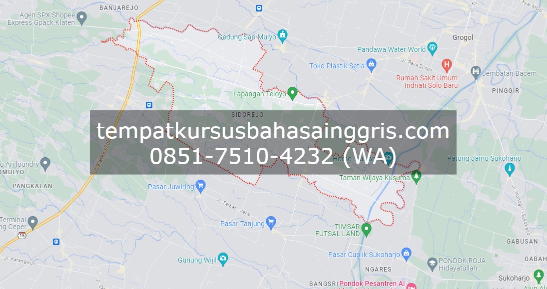Les Bahasa Inggris di Wonosari Klaten, Bimbingan Belajar (Bimbel) Bahasa Inggris Wonosari Klaten, Privat Bahasa Inggris Wonosari Klaten