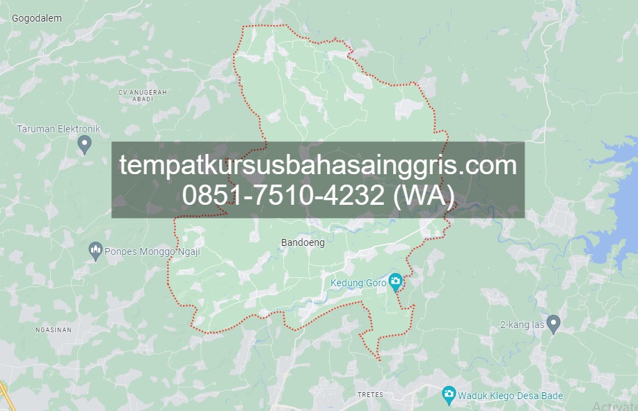 Les Bahasa Inggris di Wonosegoro Boyolali, Bimbingan Belajar (Bimbel) Bahasa Inggris Wonosegoro Boyolali, Privat Bahasa Inggris Wonosegoro Boyolali